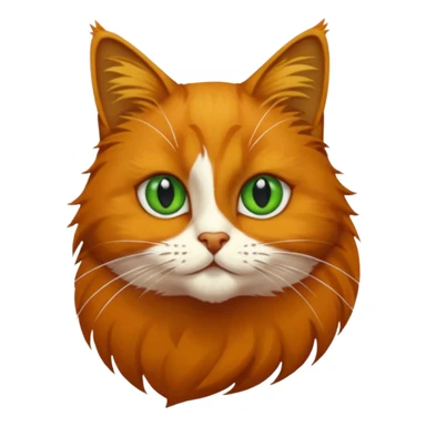 Chat roux qui saute dans la peinture sticker