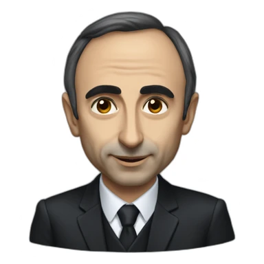 éric zemmour avec un homme noir sticker