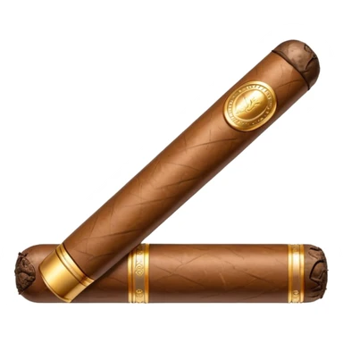 A luxury cigar emoji made of silver chrome, smooth metallic texture, minimal shape, glossy reflections, rich swag aesthetic, iOS emoji style, centered, clean white background sticker