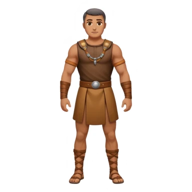 rey fuerte y poderoso de la epoca púnica, foto del cuerpo entero sticker