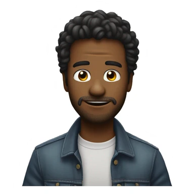 um homem cantando sticker