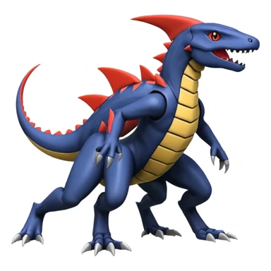 Heliolisk-Salandit-Garchomp-Cyclizar-Genesect-Pokémon, full body sticker