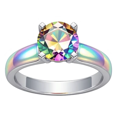 glitter white diamond married ring sticker