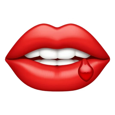 xoxo lip print sticker