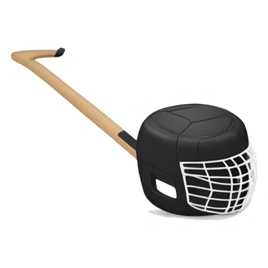 hockey stick and puck sticker