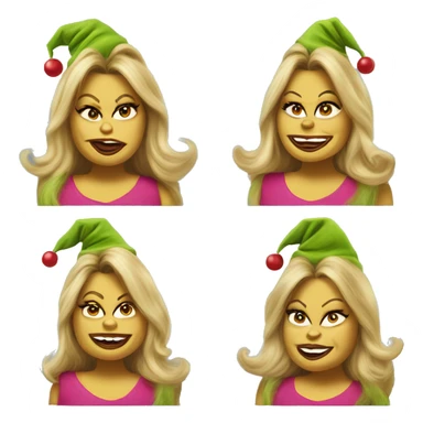 Jennifer coolidge as grinch sticker