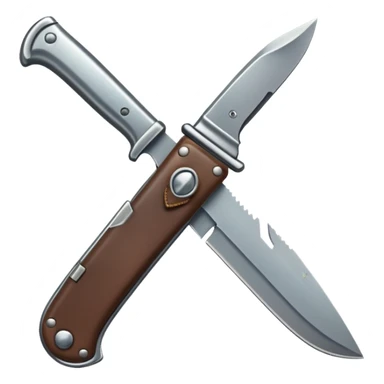 dark pocket knife adorned with a soft little bow sticker