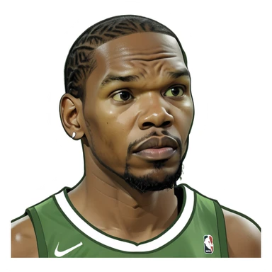 Kevin Durant looking confused  sticker