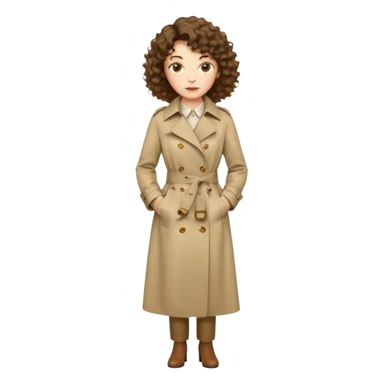 Dalgalı-kıvırcık arası saçlı, hafif perçemli; kehribar gözlü, küçük kalkık burunlu ve dolgun dudaklı. Oval yüzlü, çıkık elmacık kemikli. Omuzları geniş, beli ince, kalçası dolgun. Old money tarzında, trençkot ve kumaş pantolon seven, dikkat çekici bir kadın. sticker