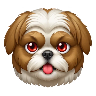 Shih Tzu dog drunk sticker