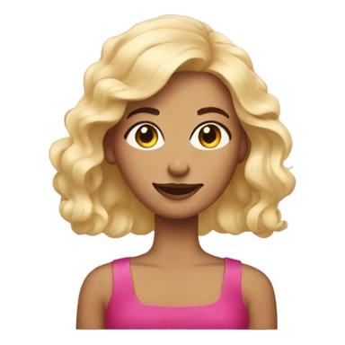 Woman with a nail polish  sticker