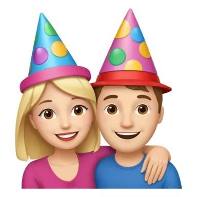 Couple hugs on photobooths sticker