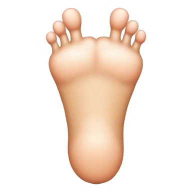 a foot with a very large big toe sticker