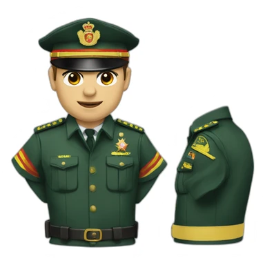 Guardia-civil-uniforme sticker