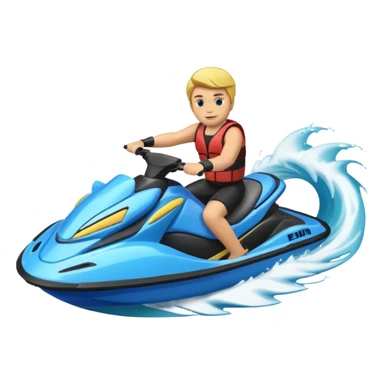 Moto d’acqua con onda  sticker