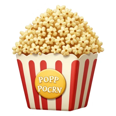 a single grain of  Popped Popcorn sticker