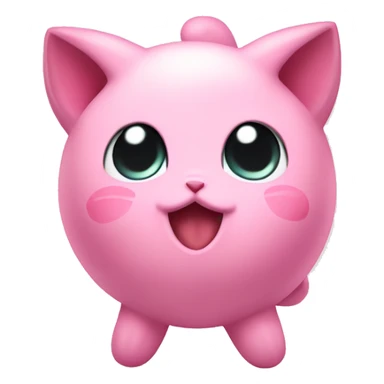 Jigglypuff expressing love sticker