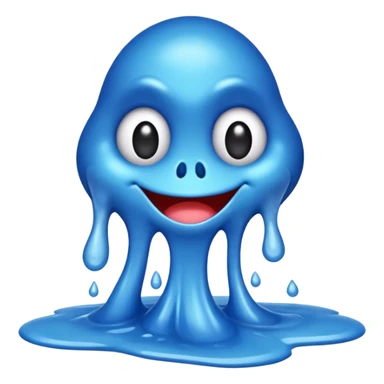 blue slimy goop sticker