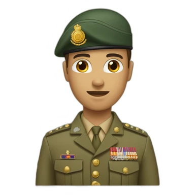 forces armées royales (avec tenu beige et étoile marocain sur la casquette) sticker