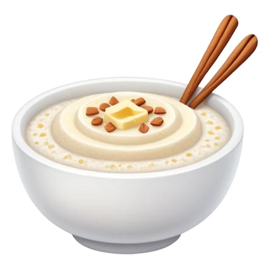 rice porridge with butter and cinnamon sugar sticker