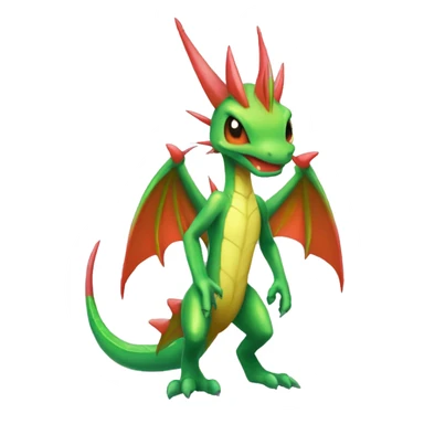 Full body sharp edgy shiny punk colorful Fairy-Flygon-Scyther-grovyle sticker