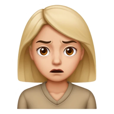 Annoyed confused and weirided out woman huhhh? sticker