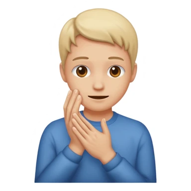 Devious face rubbing hands sticker