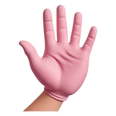 hand morphing and transforming pink clay into a new shape, showing the clay changing form sticker