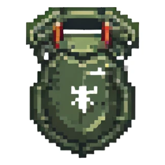 Professional security services logo, featuring a shield and a guard icon. sticker