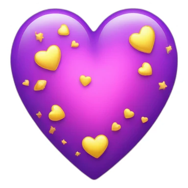 pink-and-purple-heart-with-yellow-sparkles sticker