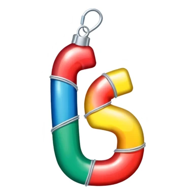 the number "1637" with Christmas lights wrapping it sticker