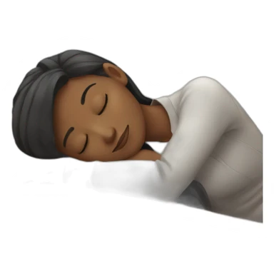 girl sleeping in her work sticker