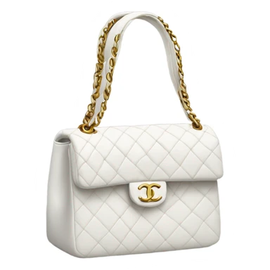 White Chanel bag sticker
