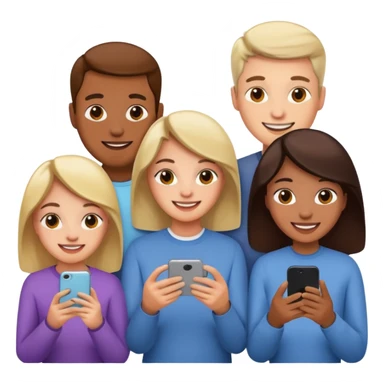 people searching something with iphone sticker