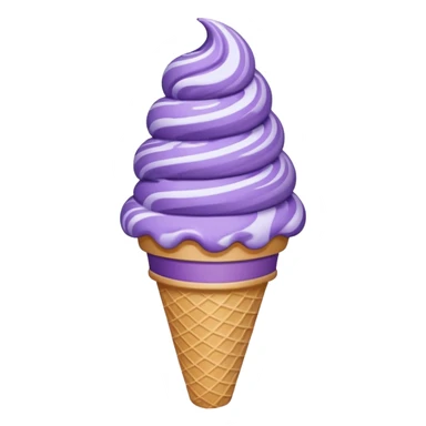 Purple icecream cone sticker