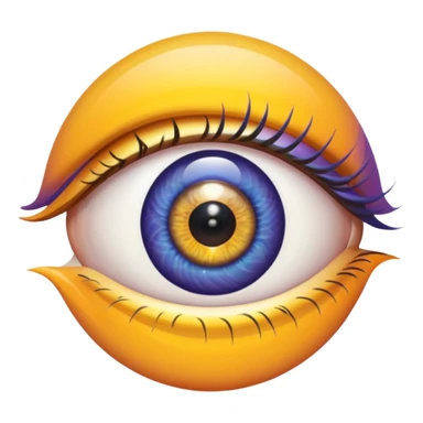  eyes spin multicolore sticker