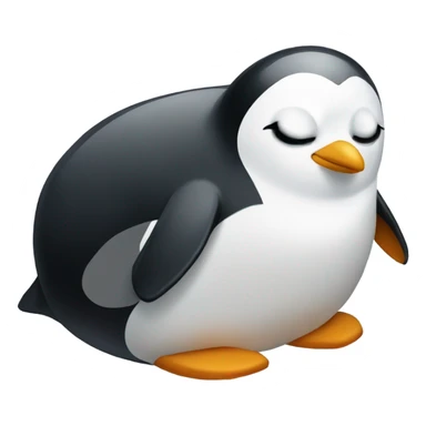 Sleeping penguin eith zzz sticker
