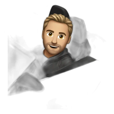 Homme dans Lamborghini laventador sticker