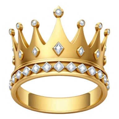 Aesthetic Engagement ring crown pose sticker