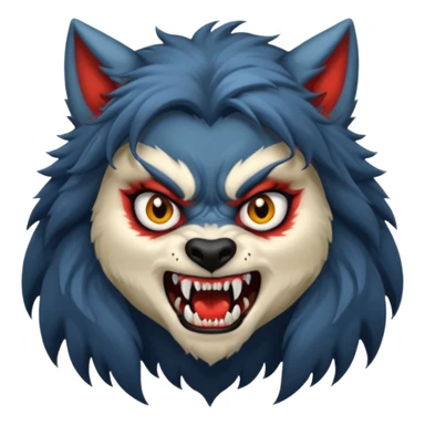 girl werewolf sticker