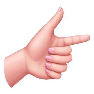 Hand with pinkie and index finger down sticker