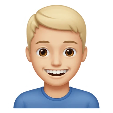 Awkward smile sticker