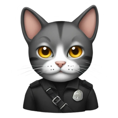 criminal cat sticker