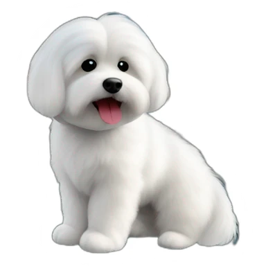 coton de tulear auf kapellbruecke luzern sticker