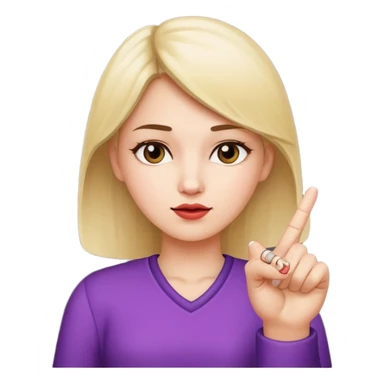 Girl with middle finger sticker