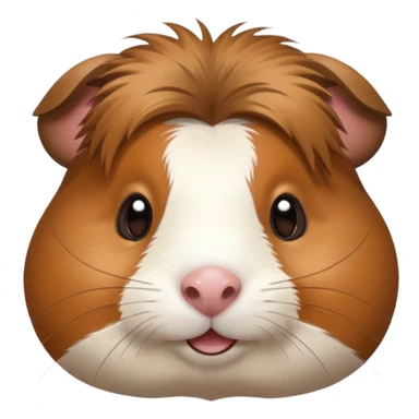 smiling guinea pig face emoji sticker