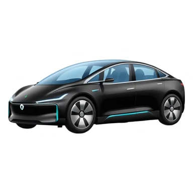 extra big Modern autonomous electric car sticker