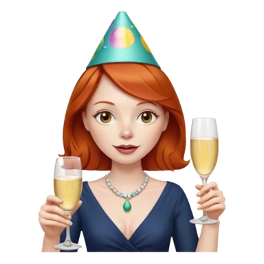 pirate redhead woman drunk sticker