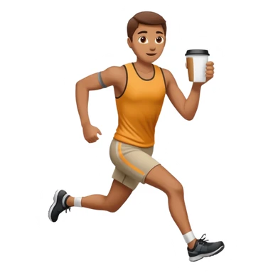 Morning Coffee Runner sticker