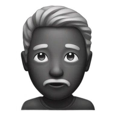 blind soul black and white sticker